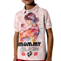 Happy Mother Day Kid Polo Shirt Mommy Est 2024 - Wonder Print Shop