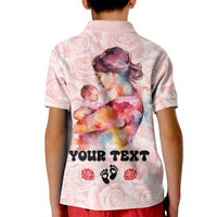 Happy Mother Day Kid Polo Shirt Mommy Est 2024 - Wonder Print Shop