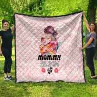 Happy Mother Day Quilt Mommy Est 2024 - Wonder Print Shop
