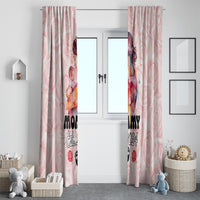 Happy Mother Day Window Curtain Mommy Est 2024 - Wonder Print Shop
