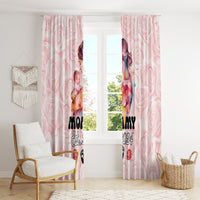 Happy Mother Day Window Curtain Mommy Est 2024 - Wonder Print Shop