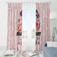 Happy Mother Day Window Curtain Mommy Est 2024 - Wonder Print Shop