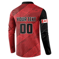 Custom Canada Soccer Button Sweatshirt Maple Leaf Together We Rise