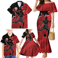 Custom Canada Soccer Family Matching Mermaid Dress and Hawaiian Shirt Maple Leaf Together We Rise
