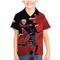 Custom Canada Soccer Family Matching Mermaid Dress and Hawaiian Shirt Maple Leaf Together We Rise