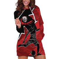 Custom Canada Soccer Hoodie Dress Maple Leaf Together We Rise