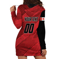 Custom Canada Soccer Hoodie Dress Maple Leaf Together We Rise