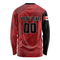 Custom Canada Soccer Long Sleeve Shirt Maple Leaf Together We Rise