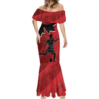 Custom Canada Soccer Mermaid Dress Maple Leaf Together We Rise