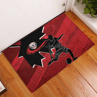 Canada Soccer Rubber Doormat Maple Leaf Together We Rise