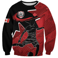 Custom Canada Soccer Sweatshirt Maple Leaf Together We Rise