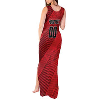 Custom Canada Soccer Tank Maxi Dress Maple Leaf Together We Rise
