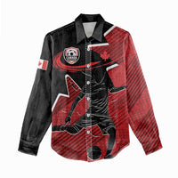 Custom Canada Soccer Women Casual Shirt Maple Leaf Together We Rise