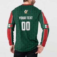 Custom Mexico Football Button Sweatshirt Siempre Con El Tri