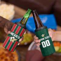 Custom Mexico Football 4 in 1 Can Cooler Tumbler Siempre Con El Tri