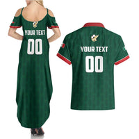 Custom Mexico Football Couples Matching Summer Maxi Dress and Hawaiian Shirt Siempre Con El Tri