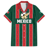 Custom Mexico Football Family Matching Off Shoulder Maxi Dress and Hawaiian Shirt Siempre Con El Tri
