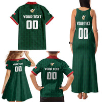Custom Mexico Football Family Matching Tank Maxi Dress and Hawaiian Shirt Siempre Con El Tri
