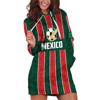Custom Mexico Football Hoodie Dress Siempre Con El Tri