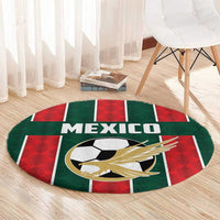 Mexico Football Round Carpet Siempre Con El Tri
