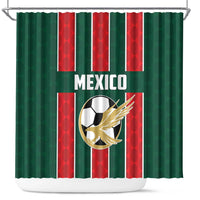 Mexico Football Shower Curtain Siempre Con El Tri