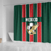 Mexico Football Shower Curtain Siempre Con El Tri