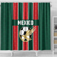 Mexico Football Shower Curtain Siempre Con El Tri