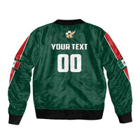 Custom Mexico Football Sleeve Zip Bomber Jacket Siempre Con El Tri