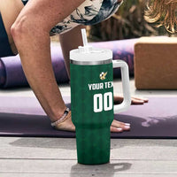 Custom Mexico Football Tumbler With Handle Siempre Con El Tri