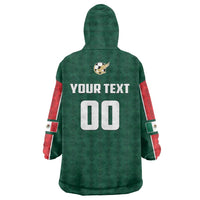 Custom Mexico Football Wearable Blanket Hoodie Siempre Con El Tri