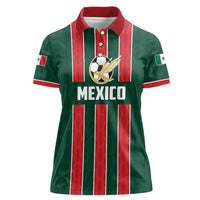 Custom Mexico Football Women Polo Shirt Siempre Con El Tri