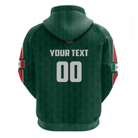 Custom Mexico Football Zip Hoodie Siempre Con El Tri