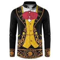 Mexican Mariachi Charro Suit Stylized Button Sweatshirt Cinco de Mayo Fiesta