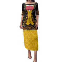 Mexican Mariachi Charro Suit Stylized Family Matching Puletasi and Hawaiian Shirt Cinco de Mayo Fiesta