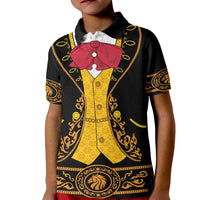 Mexican Mariachi Charro Suit Stylized Kid Polo Shirt Cinco de Mayo Fiesta