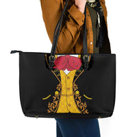 Mexican Mariachi Charro Suit Stylized Leather Tote Bag Cinco de Mayo Fiesta