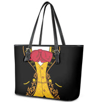Mexican Mariachi Charro Suit Stylized Leather Tote Bag Cinco de Mayo Fiesta