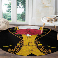 Mexican Mariachi Charro Suit Stylized Round Carpet Cinco de Mayo Fiesta