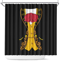 Mexican Mariachi Charro Suit Stylized Shower Curtain Cinco de Mayo Fiesta