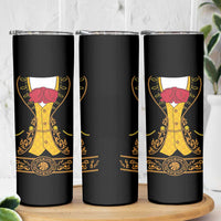 Mexican Mariachi Charro Suit Stylized Skinny Tumbler Cinco de Mayo Fiesta