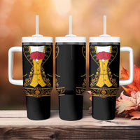Mexican Mariachi Charro Suit Stylized Tumbler With Handle Cinco de Mayo Fiesta