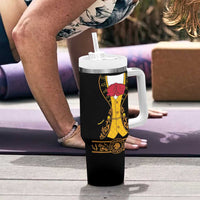 Mexican Mariachi Charro Suit Stylized Tumbler With Handle Cinco de Mayo Fiesta