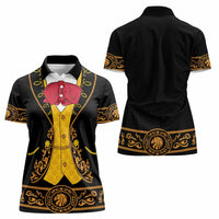 Mexican Mariachi Charro Suit Stylized Women Polo Shirt Cinco de Mayo Fiesta