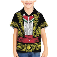 Mexican Charro Suit Stylized Family Matching Mermaid Dress and Hawaiian Shirt Cinco de Mayo Costume