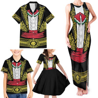 Mexican Charro Suit Stylized Family Matching Tank Maxi Dress and Hawaiian Shirt Cinco de Mayo Costume