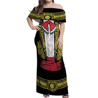 Mexican Charro Suit Stylized Off Shoulder Maxi Dress Cinco de Mayo Costume