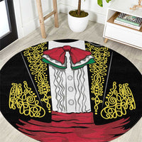 Mexican Charro Suit Stylized Round Carpet Cinco de Mayo Costume