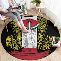 Mexican Charro Suit Stylized Round Carpet Cinco de Mayo Costume