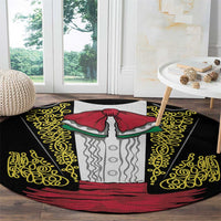 Mexican Charro Suit Stylized Round Carpet Cinco de Mayo Costume