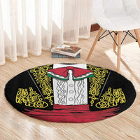 Mexican Charro Suit Stylized Round Carpet Cinco de Mayo Costume